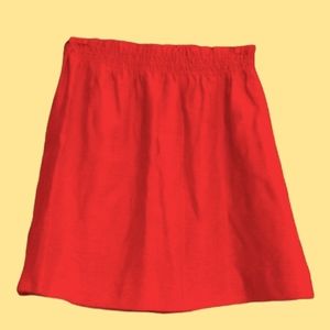 JCrew 🐝Red Pull-On🐝 Mini Skirt🐝Size Small🐝